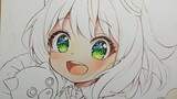 [Marker Pen Skin Coloring] I heard that Anya is very popular, so I'll draw a little bit