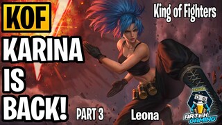 KOF KARINA (Leona) GAMEPLAY PART 3!  KING OF FIGHTERS -KOF- SKINS ARE BACK! MLBB