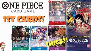 FIRST Cards from Romance Dawn Revealed! 1st Ever One Piece TCG Set! (One Piece TCG News)