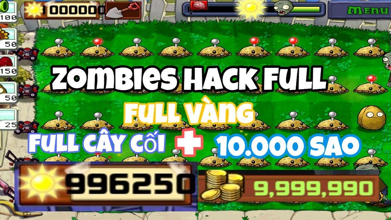 Hướng dẫn tải Plants vs Zombies mod menu