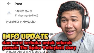 INFO UPDATE BESAR - BESARAN THE SPIKE BY SUNCYAN STUDIO & SURAT TERBUKA UNTUK PLAYER