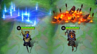 Irithel Revamped Hellfire Epic Skin VS Sagittarius Zodiac Skin MLBB Comparison