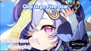 Genshin Impact Indonesia - Pembahasan Qiqi Cryo Five Star mengenai Artifact dan Skill + Gameplay