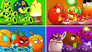 Tantangan PvZ 2 - 4 Tanaman Tim Vs 100 Zombi