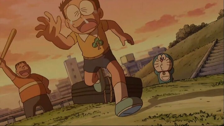 Doraemon Eps 308 "Ikan Terbang & Disanjung dengan pin pohon mahoni"