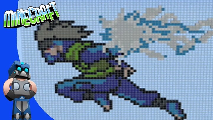 Tutorial Minecraft Kakashi Pixel Art / Como hacer pixel art de kakashi en Minecraft COMPLETO