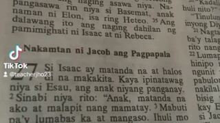 Pang Araw Araw na Talata.                                   Genesis 27:1-4