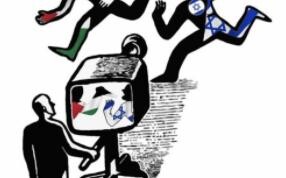 Beberapa kartun satir tentang konflik Israel-Palestina
