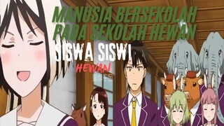 Manusia Bersekolah Pada Sekolah Hewan. Siswa Siswi Hewan.
