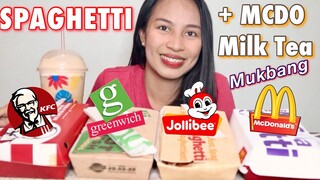 FAST FOOD SPAGHETTI TASTE TEST + MUKBANG