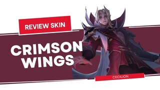 EFEKNYA KOK GINI | GAMEPLAY SKIN COLLECTOR CECILION CRIMSON WINGS | Mobile Legends Bang Bang