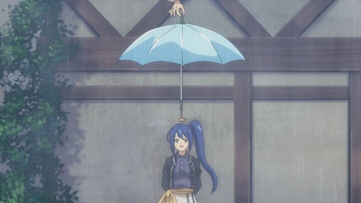 You are still a romantic boy, can you hold an umbrella for your idol in this posture?