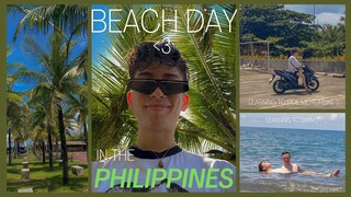 EXPLORING PHILIPPINES BEACH (and trying to ride a motorbike :/)
