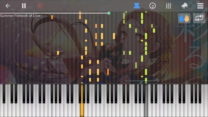 【钢琴扒谱】彩る夏の恋花火 Summer fireworks of love feat.はるの