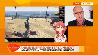 Sakura Miko in an Australian Morning TV Show