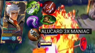 ALUCARD 3X MANIAC MODE RANK & SOLO RANK BANYAK KETEMU TEAM TROLL ALUCARD SOLO RANK :#bestofbest