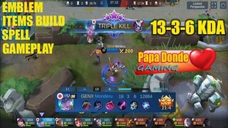 Karina Gameplay - Score (16-3-6) GENX Monderu - Mobile Legend 2021-January