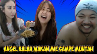 [PRANK] KALAH CHALLENGE ANGEL MAKAN INDOMIE SAMPE MNTAH‼️ PASCOL DAN Luan ROASTING ANGEL NAIK 5 KG‼️