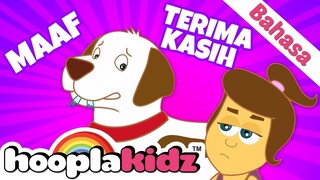 Lagu Anak Anak | Berkata Tolong, Maaf Dan Terimakasih | HooplaKidz Bahasa