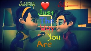 Ejen Ali & Alicia {AMV} ~ Just the way you are