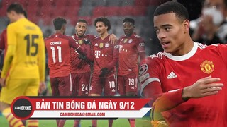 Bản tin Bóng Đá ngày 9/12 | Barca bị Bayern đẩy xuống C2; Man Utd để Young Boys cầm hòa trên sân nhà