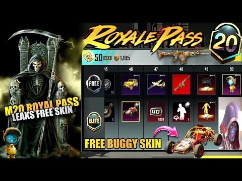 M20 Royal Pass Leaks | Free Buggy Skin | New M416 Skin | Month 20 Royal Pass Rewards | PUBGM