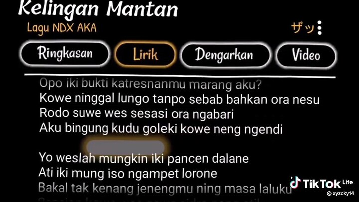 Lirik Lagu Jawa Enak Di Dengar