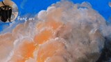 Temperamen awan [Tutorial dasar nol lukisan guas] Awan bercahaya dengan temperamen