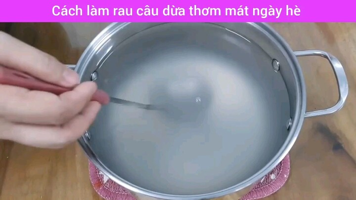 cách làm rau câu dừa