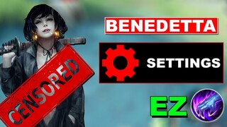 BENEDETTA SETTINGS | TOP GLOBAL BENEDETTA | MOBILE LEGENDS