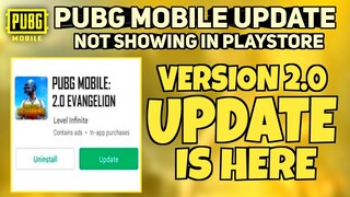 HOW TO UPDATE PUBG MOBILE 2.0 😍 UPDATE NOT SHOWING IN PLAYSTORE | 2.0 OFFICIAL UPDATE