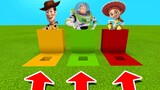 Minecraft PE : DO NOT CHOOSE THE WRONG HOLE! (Woody, Buzz Lightyear & Jessie)