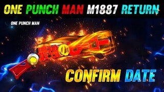 One Punch Man M1887 Return | Next M1887 Skin In Free Fire | One punch man M1887 Gun Skin Return Date