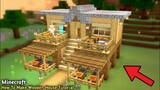 Minecraft: How To Make Easy Wooden House in minecraft pe || Minecraft Wooden House Tutorial 🏡
