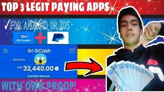 KUMITA AKO NG ₱32,000 GAMIT LANG ANG AKING CELLPHONE | TOP 3 LEGIT PAYING APP 2020