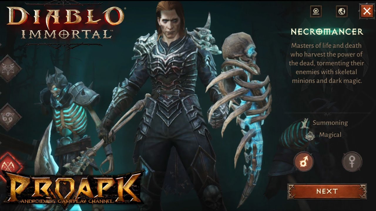 Diablo Immortal New CBT Android Gameplay - New Class: Necromancer - Bilibili