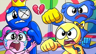 BLUE & HUGGY WUGGY - RAINBOW FRIENDS & POPPY PLAYTIME ANIMATION