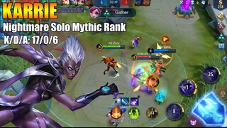 Nightmare KARRIE Solo Mythic Rank | Road to top1 global Squad Season15