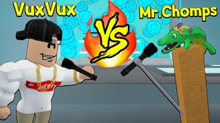 VUXVUX vs MR. CHOMPS! (Roblox Rap Battles)