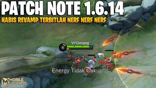 HAYABUSA NERF, PAQUITO NERF, BRUNO BUFF, KIMMY BUFF - PATCH NOTE 1.6.14 MOBILE LEGENDS