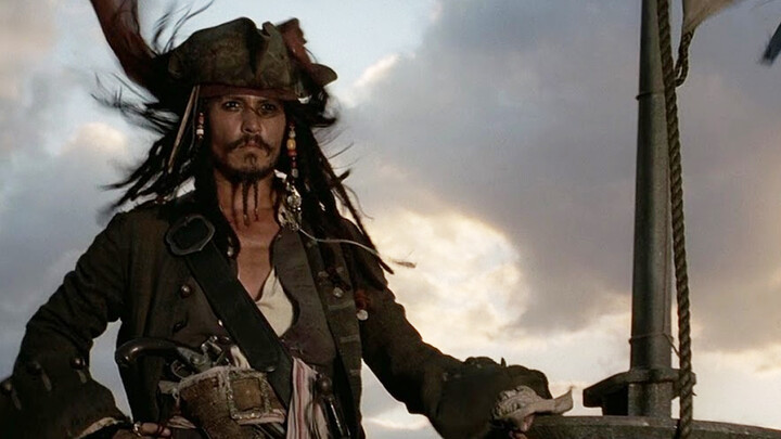 The editing of "Pirates of the Caribbean" in memory of Capitan Jack