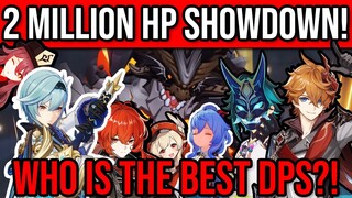 2 MILLION HP SHOWDOWN! Who is the FASTEST at doing 2 Million Damage?! Genshin Impact