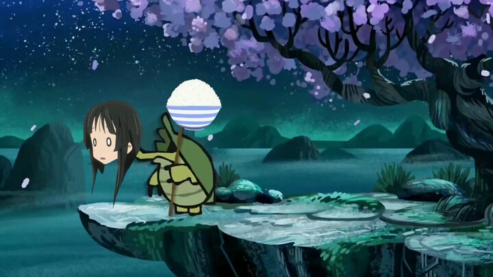 Mio-chan's social death scene after being seen with the blue and white bowl