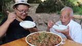 Countryside Recipe & Mukbang | Fish-flavored Meatballs