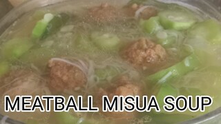 Sabaw pa lng malasa na MEATBALL MISUA SOUP #cooking #yummy #greatfood #recipe #food #pinoyfood