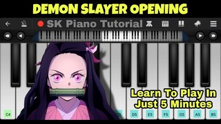 Demon Slayer - Kimetsu no Yaiba - OP Full "Gurenge" | Mobile [Perfect Piano / Walk Band]