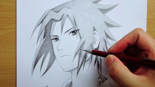 วาด 90 นาที [ 1 สังคมจอมคาถา] - Sasuke Uchiha