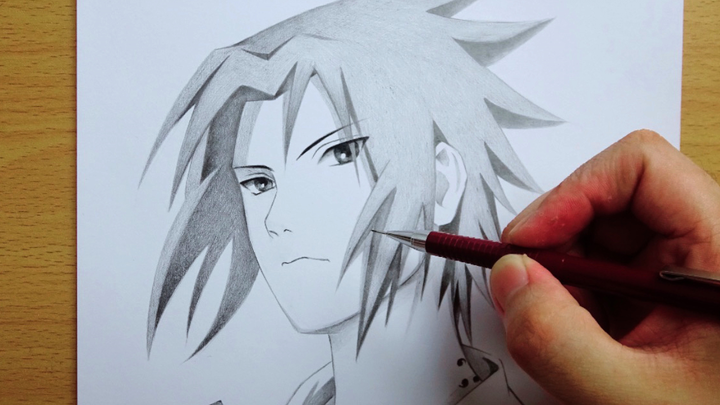 90 menit untuk menggambar [Naruto] - Uchiha Sasuke