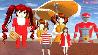 Yuta Mio Kehilangan B@yi Celine Dikejar B0neka Squid Game Dijadikan Anak - Sakura School Simulator