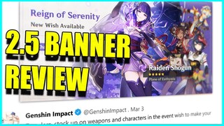 Raiden and Kokomi BANNER! Mihoyo MADE A MISTAKE!! 2.5 Banner review